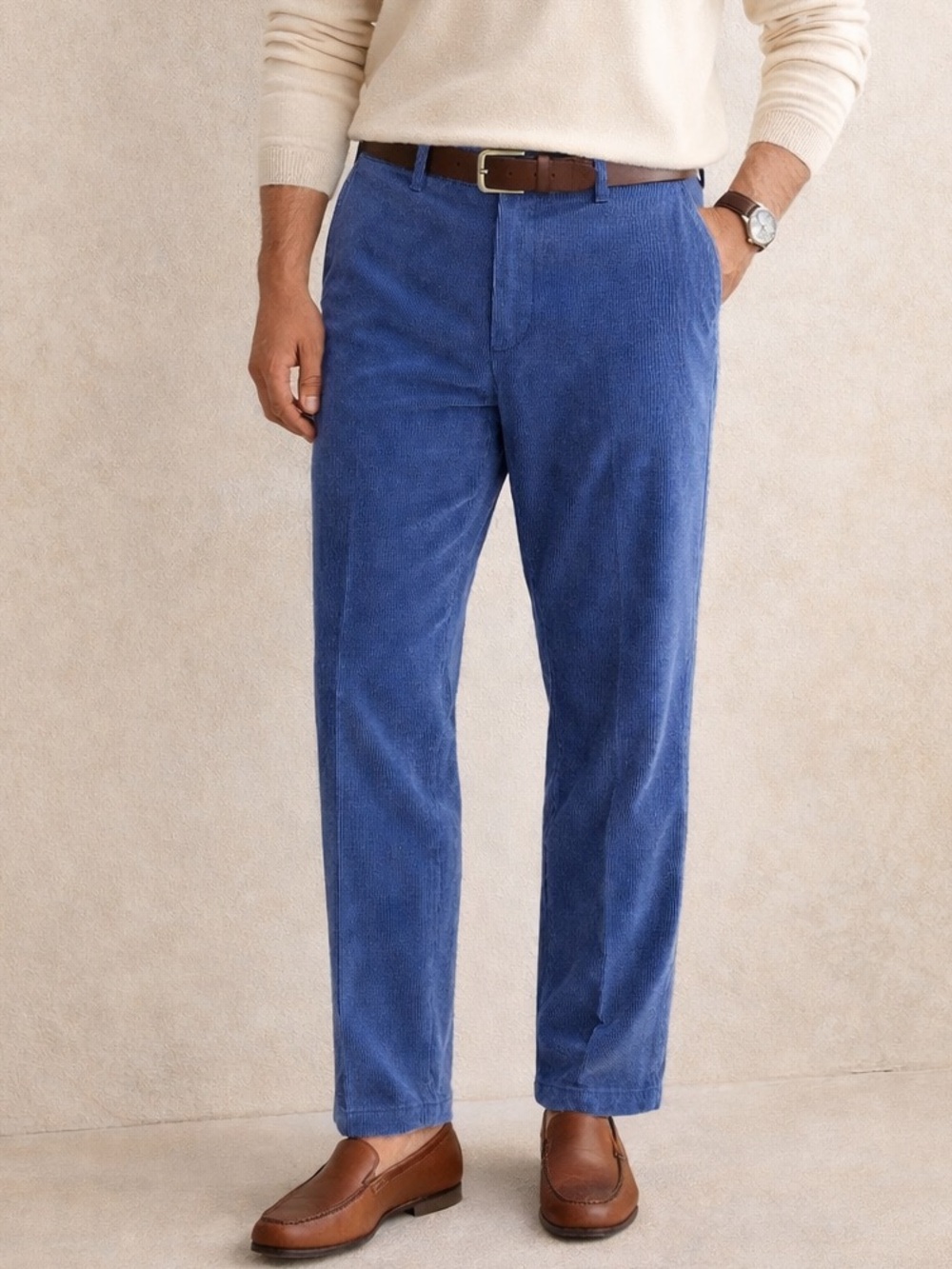 Peter Millar Nanoluxe Corduroy Pants Hawaiian Blue 38x27